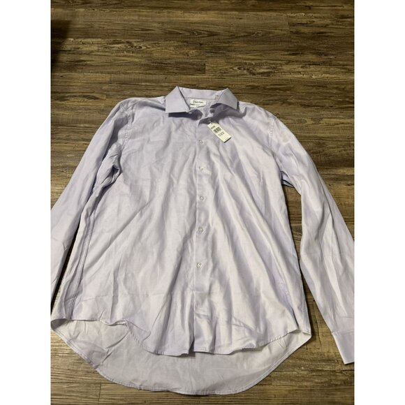 Calvin Klein Men's Size XL 17-34/35 Button Down Dress Shirt Purple NWT Lavender - Picture 1 of 5